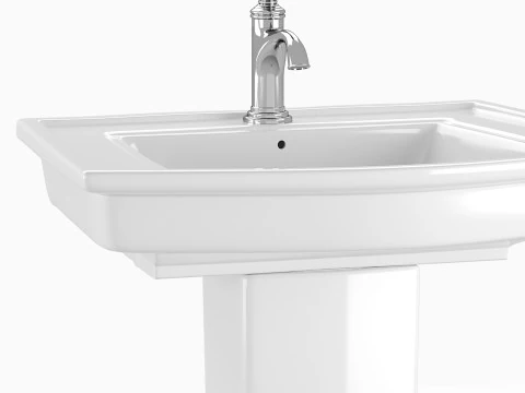 LOWE Pedestal Sink 3D Model