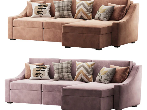 Modern sofa Mike 280X160 3D Model