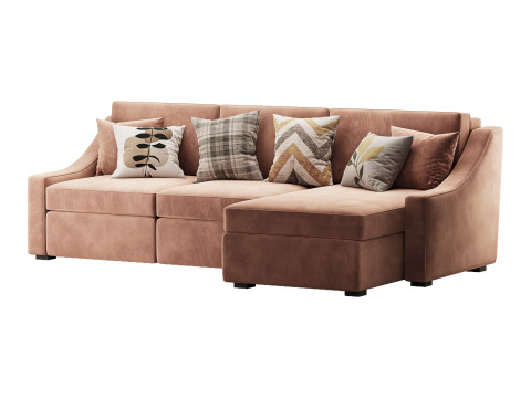 Modern sofa Mike 280X160 Model 3D