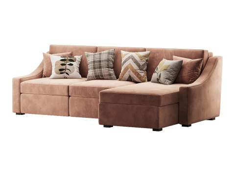 Modern sofa Mike 280X160 3D Model