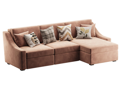 Modern sofa Mike 280X160 Model 3D