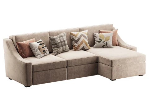 Modern sofa Mike 280X160 3D Model