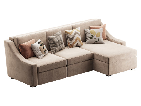 Modern sofa Mike 280X160 Model 3D