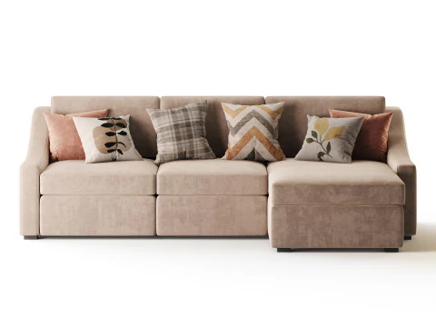 Modern sofa Mike 280X160 3D Model