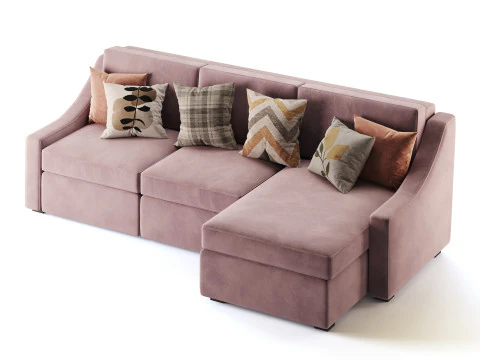 Modern sofa Mike 280X160 3D Model