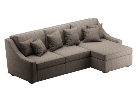 Modern sofa Mike 280X160 Model 3D