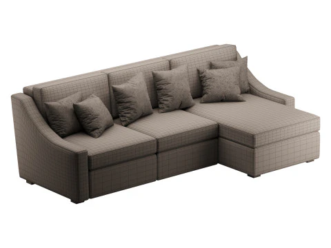 Modern sofa Mike 280X160 3D Model