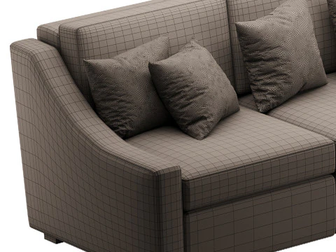 Modern sofa Mike 280X160 3D Model
