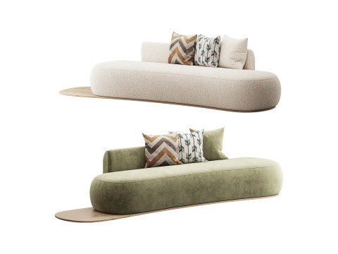 Niz Boucle Green Organic Sofa 3D मॉडल