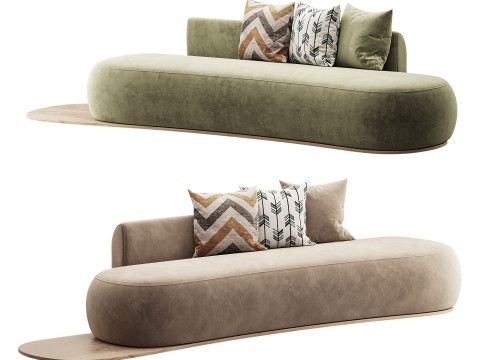 Niz Boucle Green Organic Sofa 3D मॉडल