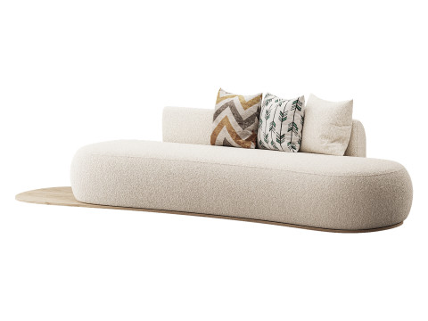 Niz Boucle Green Organic Sofa 3D मॉडल