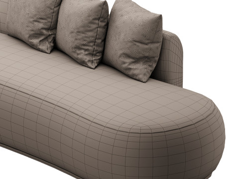 Niz Boucle Green Organic Sofa 3D मॉडल