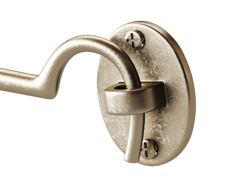 Oil Rubbed Bronze Finish Solid Brass Swivel Pivot Style Cabin Eyelet Latches Modello 3D