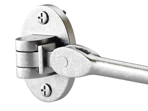 Oil Rubbed Bronze Finish Solid Brass Swivel Pivot Style Cabin Eyelet Latches 3D Model