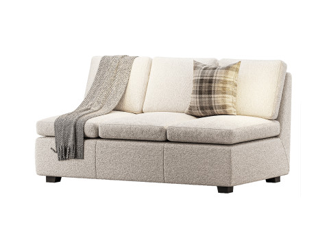 Profiles Armless Sofa 3D मॉडल