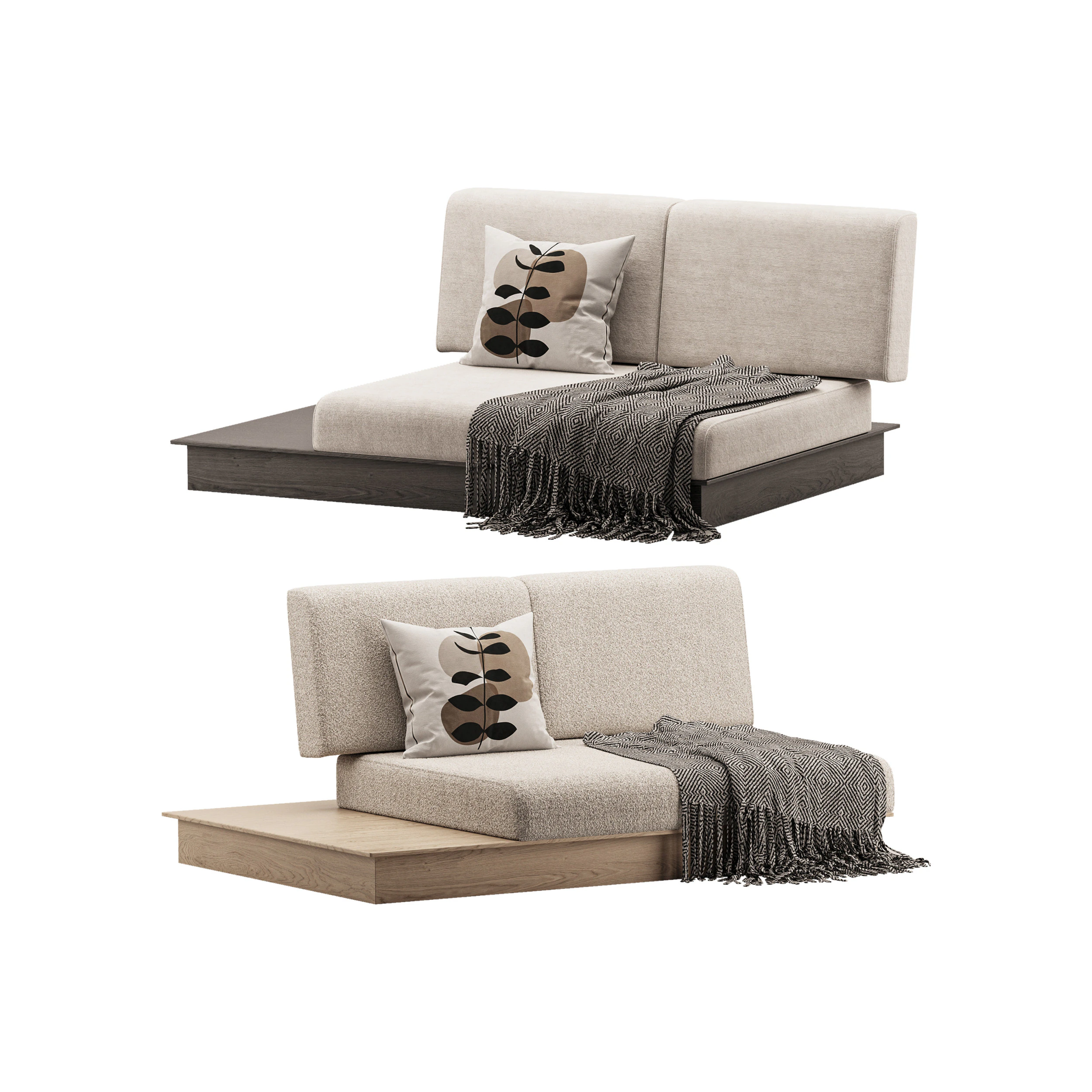 Sofa La Villa 3D Model .c4d .max .obj .3ds .fbx .stl .blend 