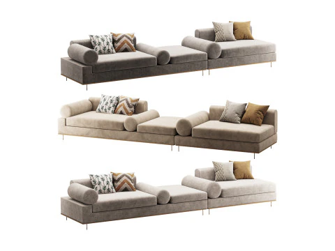 Диван Саллас 3D Модель