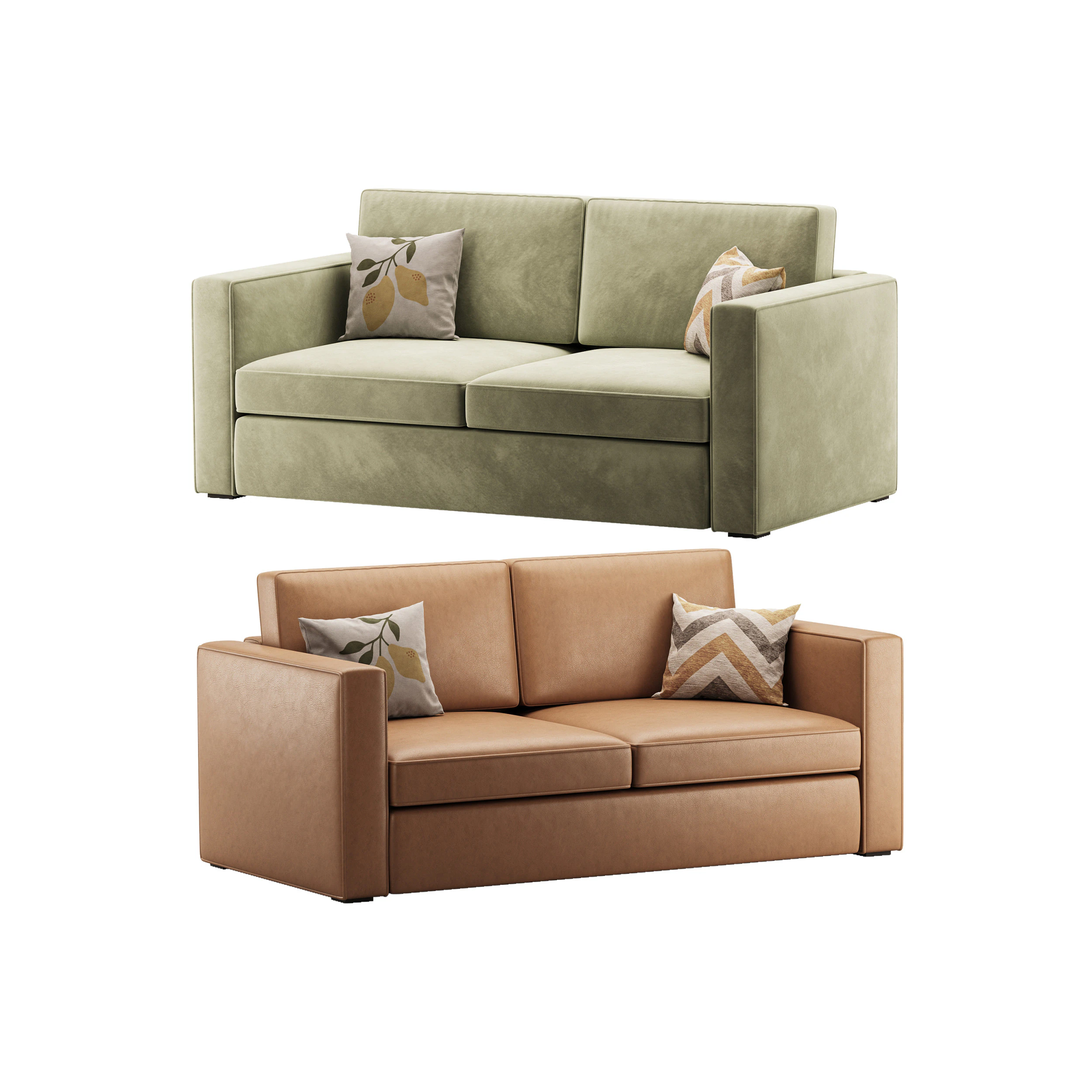 Sofa Steve 4 3D Model .c4d .max .obj .3ds .fbx .stl .blend 