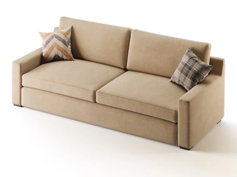 Divano grande Sutton Modello 3D