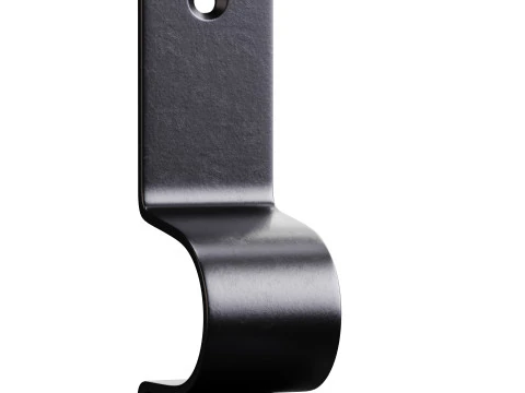 Polished Nickel Stair Runner Rod Bracket holder 3D Model