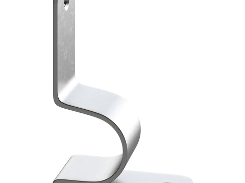 Polished Nickel Stair Runner Rod Bracket holder 3D Model
