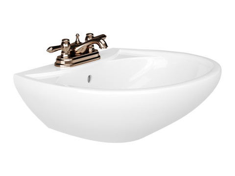 Ondine Pedestal white washbasin 3D Model