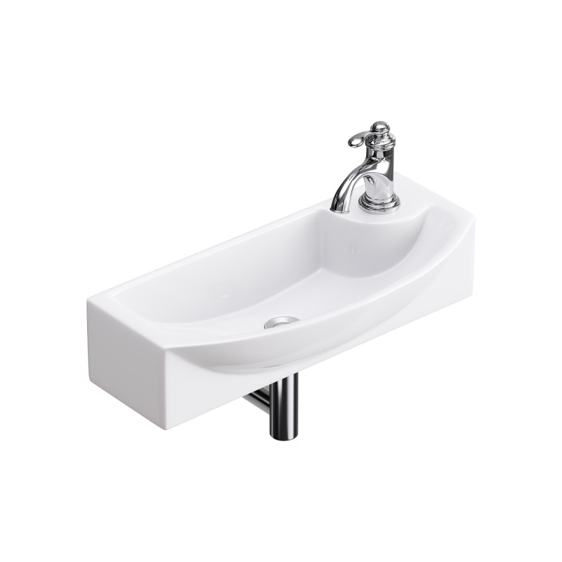 Small Wall Mount Bathroom Vessel Sink 3Dモデル .c4d .max .obj .3ds .fbx .stl .blend 