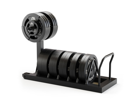 Tusker mobile weight plate rack 3D Model