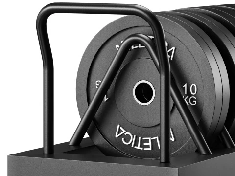 Tusker mobile weight plate rack 3D Model