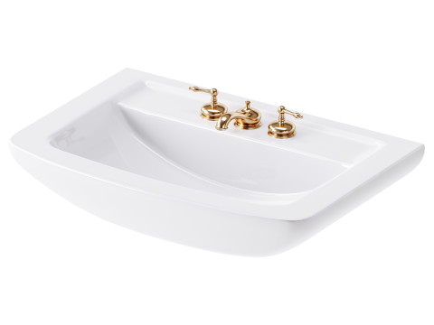 Vega Small Wall Mounted Bathroom Vessel Sink 3D Модель