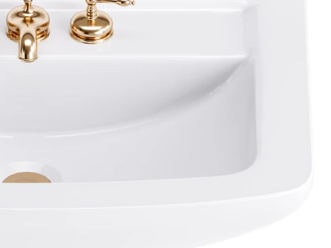 Lavabo da bagno a parete Vega Small Modello 3D