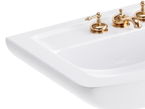 Vega Small Wall Mounted Bathroom Vessel Sink 3D Модель