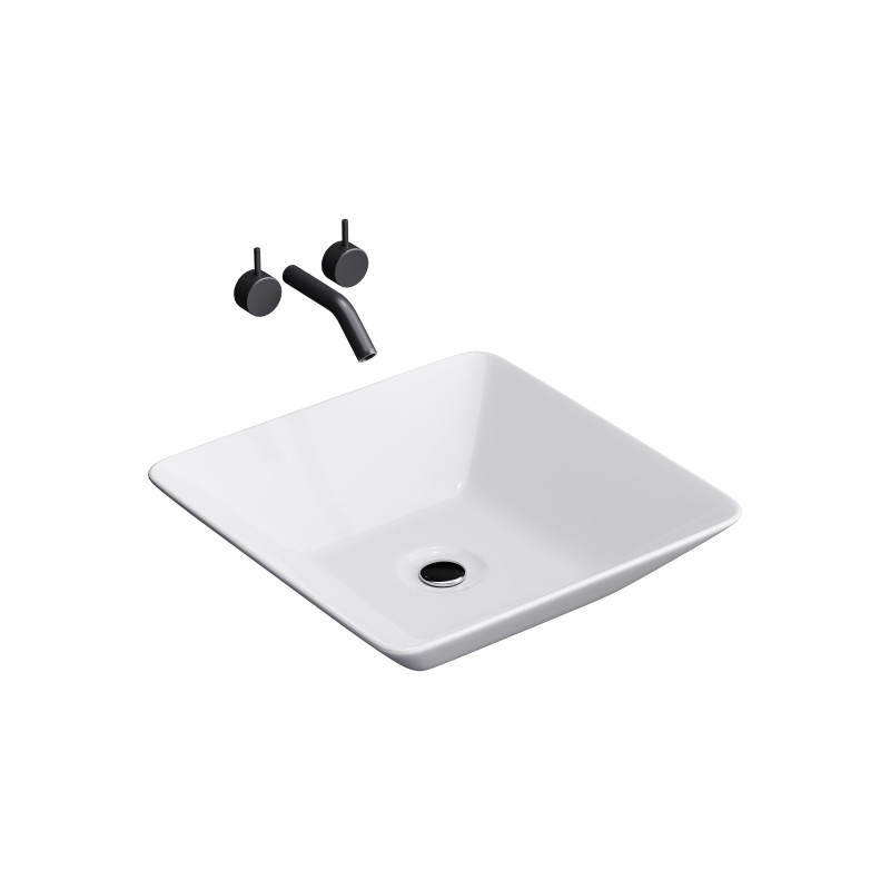 White Vessel Sink washbasin Modèle 3D .c4d .max .obj .3ds .fbx .stl .blend 