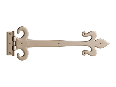 Wrought Iron Flush Mount Door Hinge Modelo 3D