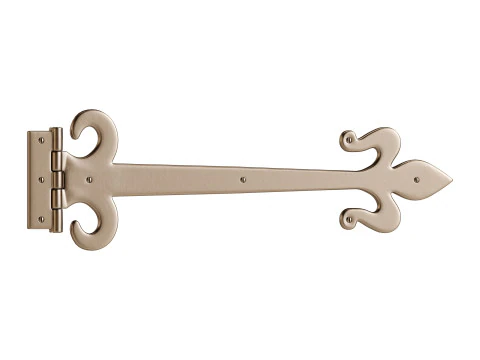Wrought Iron Flush Mount Door Hinge 3D Model