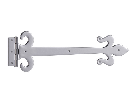 Wrought Iron Flush Mount Door Hinge Modelo 3D