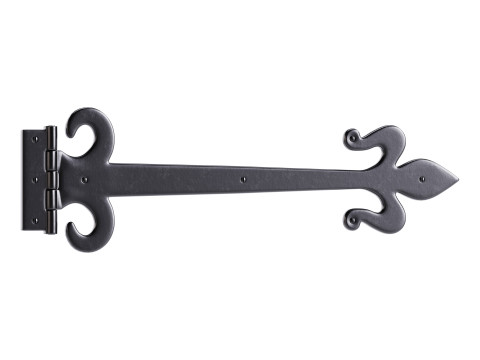 Wrought Iron Flush Mount Door Hinge Modelo 3D