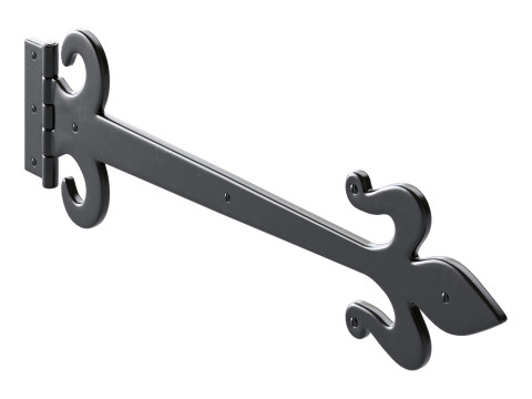 Wrought Iron Flush Mount Door Hinge Modelo 3D