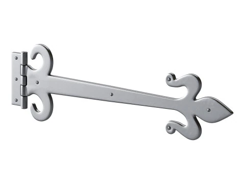 Wrought Iron Flush Mount Door Hinge 3D Model