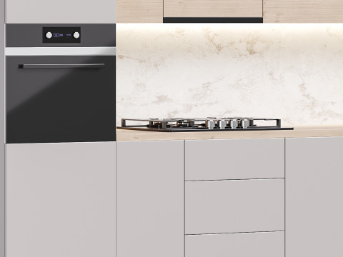 Modern kitchen 02 3D-Modell