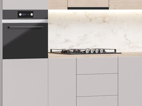 cocina moderna 02 Modelo 3D