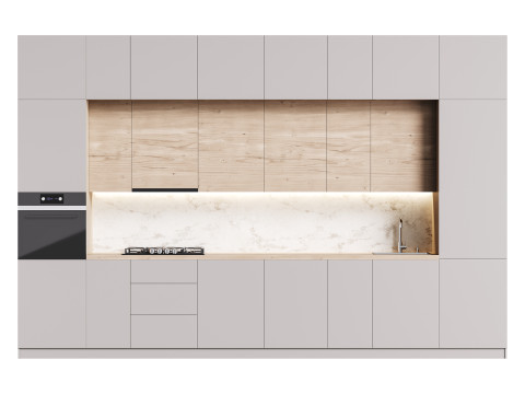 Modern kitchen 02 3D-Modell