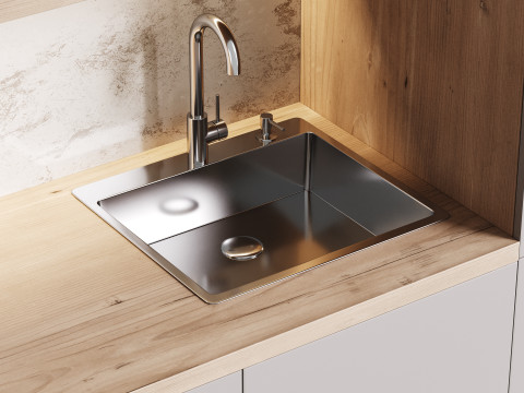 Modern kitchen 02 3D-Modell