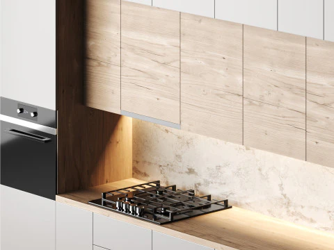 cocina moderna 02 Modelo 3D