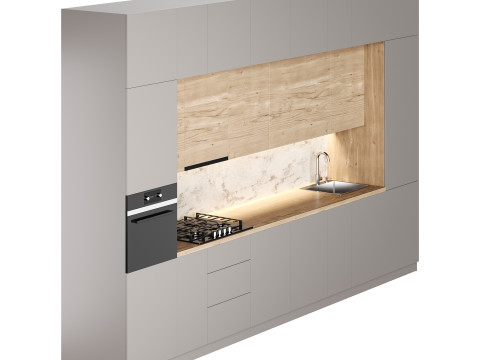 Modern kitchen 02 3D-Modell