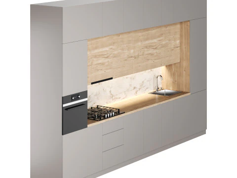 cocina moderna 02 Modelo 3D