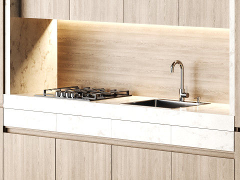 Modern kitchen 03 3D मॉडल