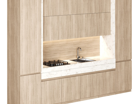 Modern kitchen 03 3D मॉडल