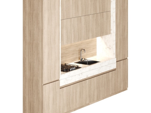 Modern kitchen 03 3D मॉडल