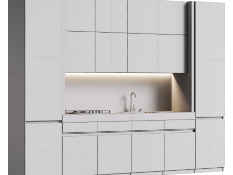 Modern kitchen 03 3D मॉडल